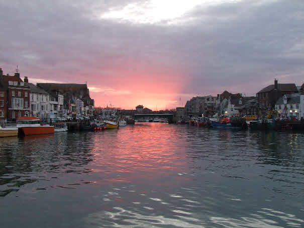 A picture of Weymouths old harbour