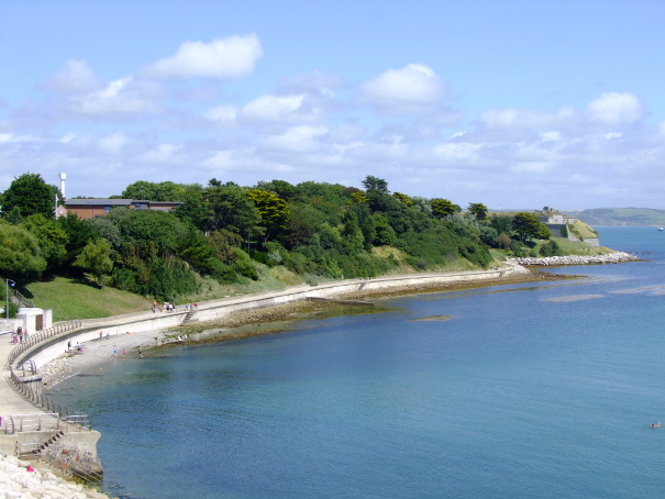 A picture of Newtons Cove and Nothe Gardens