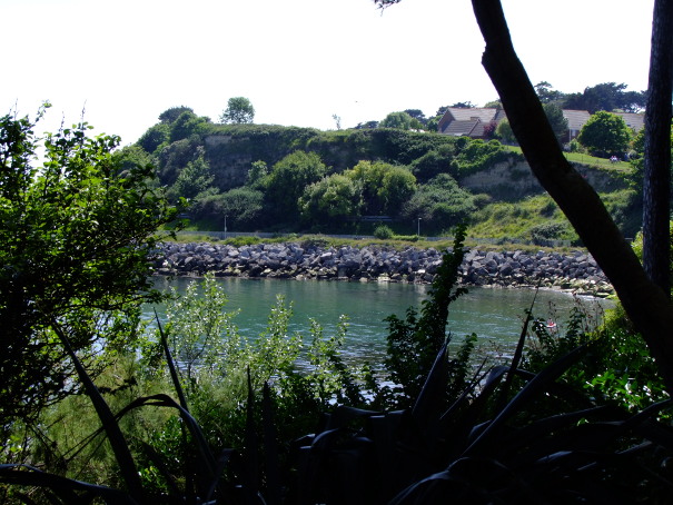 A picture of Newtons Cove from the Nothe Gardens