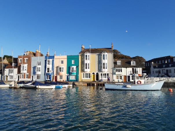 A picture of Weymouth harbour by boat