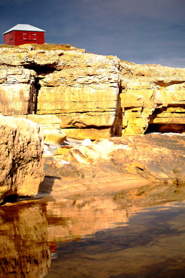 Portland Bill jagged coast